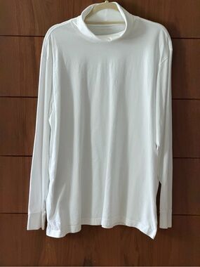 Lands' End White Turtleneck